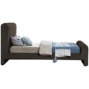  Color_Brown  Size_Twin  -- Stylus Brown Boucle Fabric Upholstered Twin Bed IMAGE 5