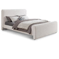  Color_Cream  Size_Full  -- Stylus Cream Boucle Fabric Upholstered Full Bed IMAGE 1
