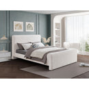  Color_Cream  Size_Full  -- Stylus Cream Boucle Fabric Upholstered Full Bed IMAGE 2
