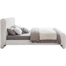 Meridian Stylus Cream Boucle Fabric Full Bed (3 Boxes) IMAGE 5