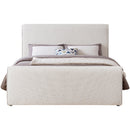  Color_Cream  Size_King  -- Stylus Cream Boucle Fabric Upholstered King Bed IMAGE 3