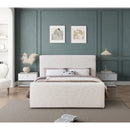  Color_Cream  Size_Queen  -- Stylus Cream Boucle Fabric Upholstered Queen Bed IMAGE 4