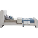  Color_Cream  Size_Twin  -- Stylus Cream Boucle Fabric Upholstered Twin Bed IMAGE 5