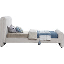Meridian Stylus Cream Boucle Fabric Twin Bed (3 Boxes) IMAGE 5