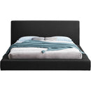  Color_Black Size_Full -- Terra Black Boucle Fabric Upholstered Full Bed IMAGE 3