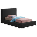  Color_Black  Size_Twin  -- Terra Black Boucle Fabric Upholstered Twin Bed IMAGE 7