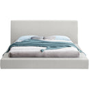 Meridian Terra Cream Boucle Fabric Full Bed IMAGE 3