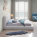  Color_Cream  Size_Full  -- Terra Cream Boucle Fabric Upholstered Full Bed IMAGE 5