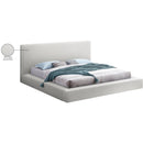  Color_Cream  Size_Full  -- Terra Cream Boucle Fabric Upholstered Full Bed IMAGE 9