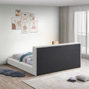  Color_Cream  Size_Queen  -- Terra Cream Boucle Fabric Upholstered Queen Bed IMAGE 6