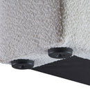  Color_Cream  Size_Queen  -- Terra Cream Boucle Fabric Upholstered Queen Bed IMAGE 7