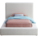  Color_Cream  Size_Twin  -- Terra Cream Boucle Fabric Upholstered Twin Bed IMAGE 3