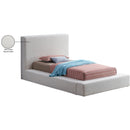  Color_Cream  Size_Twin  -- Terra Cream Boucle Fabric Upholstered Twin Bed IMAGE 9