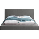  Color_Grey  Size_Full  -- Terra Grey Boucle Fabric Upholstered Full Bed IMAGE 3