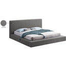  Color_Grey  Size_Full  -- Terra Grey Boucle Fabric Upholstered Full Bed IMAGE 9