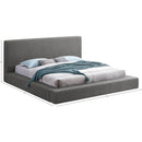Meridian Terra Grey Boucle Fabric King Bed IMAGE 8