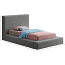  Color_Grey  Size_Twin  -- Terra Grey Boucle Fabric Upholstered Twin Bed IMAGE 8