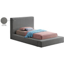  Color_Grey  Size_Twin  -- Terra Grey Boucle Fabric Upholstered Twin Bed IMAGE 9