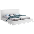  Color_White  Size_King  -- Terra White Boucle Fabric Upholstered King Bed IMAGE 8