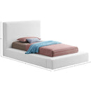 Color_White  Size_Twin  -- Terra White Boucle Fabric Upholstered Twin Bed IMAGE 8