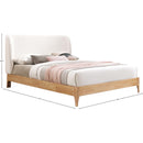  Color_Cream/ Natural  Size_Full  -- Meridian Ventura Upholstered Platform Bed IMAGE 7