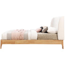  Color_Cream/ Natural  Size_King  -- Ventura Cream Fabric Upholstered King Bed IMAGE 3