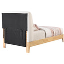 Meridian Ventura Cream Polyester Fabric Twin Bed IMAGE 5