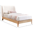  Color_Cream/ Natural  Size_Twin  -- Ventura Cream Fabric Upholstered Twin Bed IMAGE 8