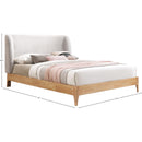  Color_Grey/ Natural  Size_King  -- Ventura Grey Fabric Upholstered King Bed IMAGE 7
