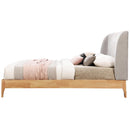 Meridian Ventura Grey Polyester Fabric Queen Bed IMAGE 3