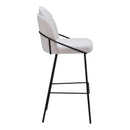  Zuo Jambi 109969 Barstool - Ivory IMAGE 2