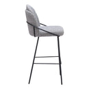  Zuo Jambi 109968 Barstool - Black & White IMAGE 2