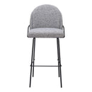  Zuo Jambi 109968 Barstool - Black & White IMAGE 3