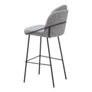  Zuo Jambi 109968 Barstool - Black & White IMAGE 5