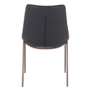 Zuo Magnus 109933 Dining Chair - Black & Walnut IMAGE 4
