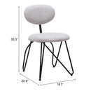  Zuo Novi 110017 Dining Chair - Dove Grey IMAGE 8