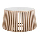  Zuo Cyprus 109914 Coffee Table - White & Natural IMAGE 1