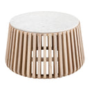  Zuo Cyprus 109914 Coffee Table - White & Natural IMAGE 2