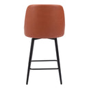  Zuo Keppel 109972 Swivel Counter Stool - Brown IMAGE 4