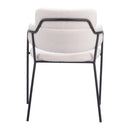  Zuo Marcel 109663 Dining Chair - Cream IMAGE 4