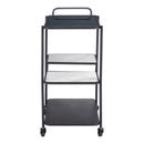  Zuo Constanza 109845 Bar Cart - Black IMAGE 2