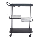  Zuo Constanza 109845 Bar Cart - Black IMAGE 3