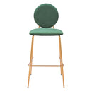  Zuo Odessa 109806 Barstool - Green & Gold IMAGE 3