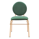  Zuo Odessa 109804 Dining Chair - Green & Gold IMAGE 3