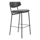  Zuo Charon 110261 Barstool - Vintage Black IMAGE 1