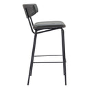  Zuo Charon 110261 Barstool - Vintage Black IMAGE 2