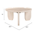  Zuo Nador 109866 Coffee Table - Natural IMAGE 7