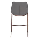  Zuo Magnus 109936 Counter Stool - Slate Grey & Walnut IMAGE 4