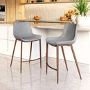  Zuo Magnus 109936 Counter Stool - Slate Grey & Walnut IMAGE 7