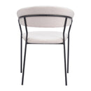 Zuo Josephine 109669 Dining Chair - Cream IMAGE 4